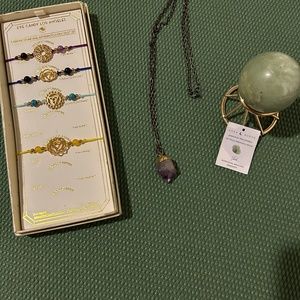 Assorted Misc. Metaphysical Stones, Bracelets, and Necklace